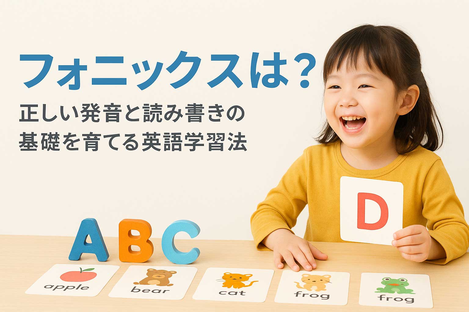 フォニックスとは？幼児・小学生の英語力が伸びる理由｜AIC Kids 御茶ノ水校